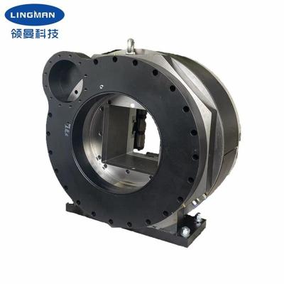 China Mandril rotativo pneumático de grande alcance de aperto a laser para cortador de tubos à venda