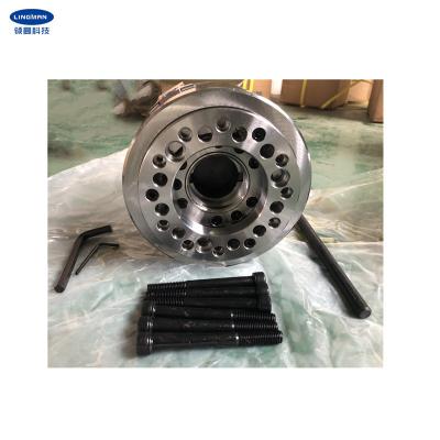 China High Speed 7000rpm Through Hole Hydraulic 3 Jaw Chuck for sale