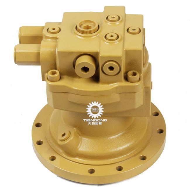 170-9893 Swing Motor top view displaying valve and hydraulic ports