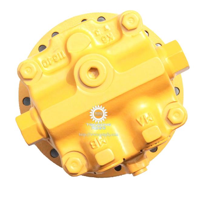 Swing motor side view showing connections