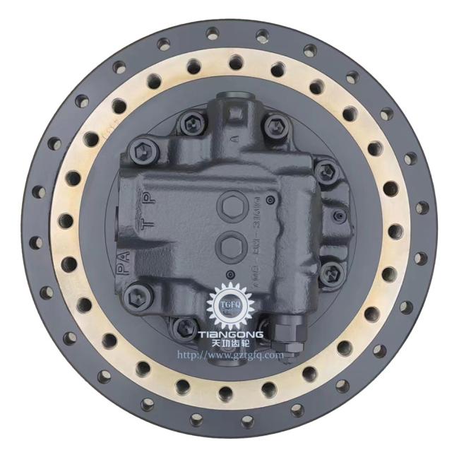 Travel motor assembly side view
