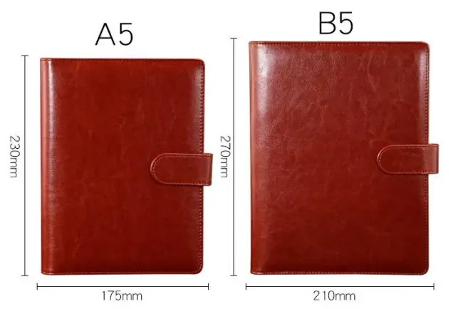 PU Leather Custom Organizer Planner Loose-Leaf Binder Diary