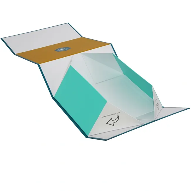 Custom A4 A5 Size High Quality Printing Cardboard Packaging Folding Paper Gift Box with Magnetic Carton Gift Rigid Perfume Colthing Gift Packaging