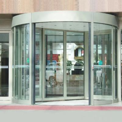 China Powder Coating Automatic Revolving Door Shipping Tracking Number Included for sale