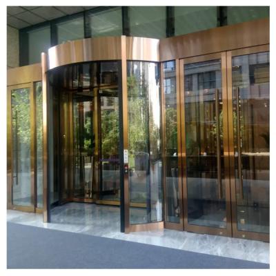 Китай Commercial Automatic Revolving Door with Safety Features and 10 12MM Tempered Glasses продается