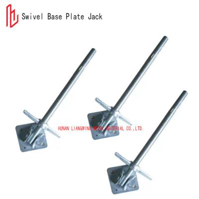 China Painted / Galvanized Swivel Base Plate Jack EN74 AS1576.2 Standard for sale