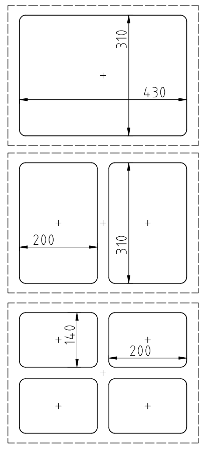 Machine operation diagram and functional layout