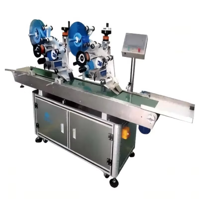 Wire folding labeling machine detailed component view