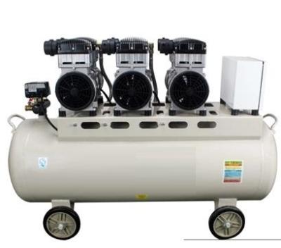 China 195L Mute Oil Free Piston Air Compressor Medical 2400W Aluminum Cylinder Head for sale