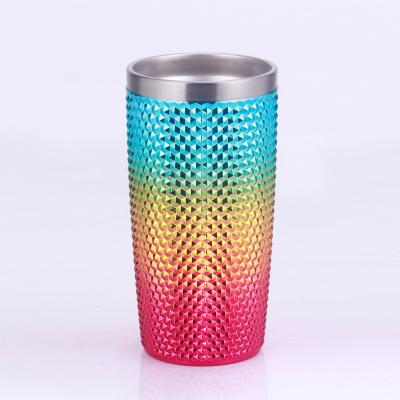 Bling Diamond Screw Lids Personalized Glitter Plastic Water Bottle 20 Oz Reusable Water Bottle Customized Logo Great Studded Tumbler Choose