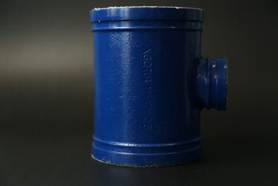 China Blue Lined Ductile Iron Grooved Fittings for DN60--DN325 Pipeline System for sale
