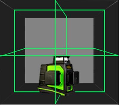 China High Precision 3D Laser Level Green Beam 360 Degree Cross Line for sale
