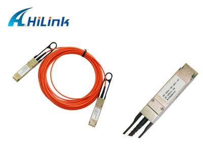 China 10M Active Optical QSFP To QSFP Cable Multimode Fiber Active Optical Cable Low Power Consumption for sale
