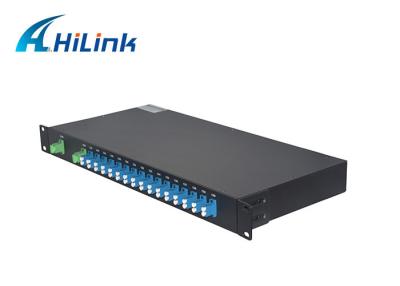 China 16 Channels DWDM Mux Demux Module , 100GHz 1 In 16 Out C Band rack mounted modules for sale