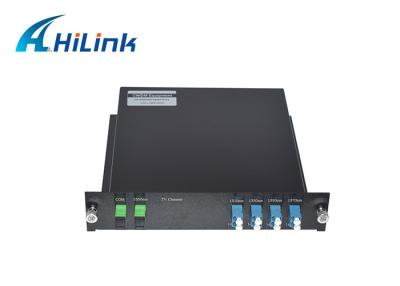 China Hilink Single Fiber CWDM Mux Demux Module 9 Channel New Condition With LGX Box for sale