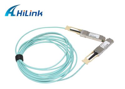 China cable de Ethernet activo óptico de 100G AOC Hilink QSFP28 a QSFP28 para el interruptor del puerto 100G en venta