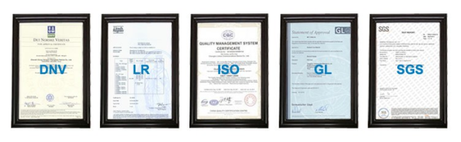 Company certifications and patents