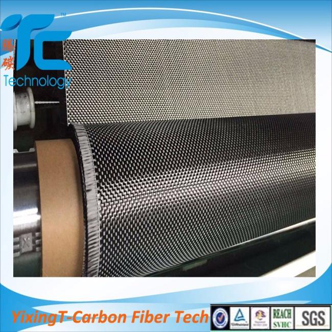 Carbon fiber fabric roll display