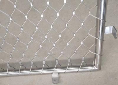 China Customized Cable Rope Mesh Fencing With Frame 2.0Mm Rope Wire for sale