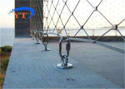 中国 適用範囲が広いステンレス鋼のフェルール ロープの網の建築ひし形Webnet 販売のため