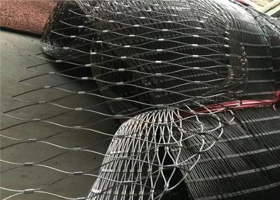 China Stainless Steel Black Oxide Wire Rope , X Tend Ferruled / Knotted Cable Mesh Netting for sale