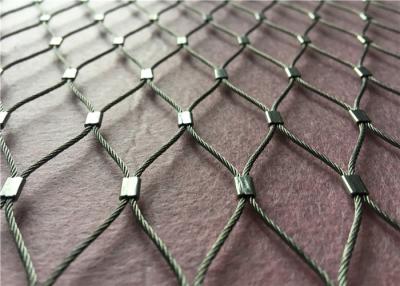 China Diamond Flexible Architectural Cable Mesh Animal Enclosures Good Performance for sale