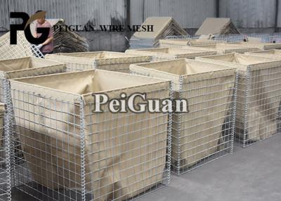 China Mil 7 2m Hesco Sand Barrier Welded Gabion Box Explosion Proof Wall for sale