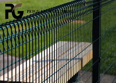 China 50x150mm Black BRC Fence Easily Assembled For Sport for sale