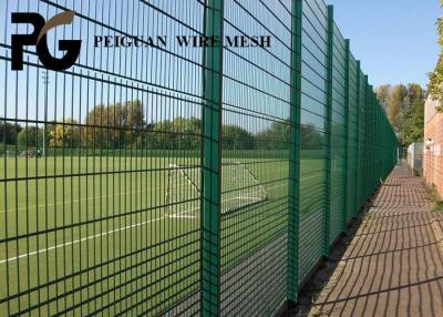 China PVC Coated Green Double Wire Mesh Fencing For School for sale