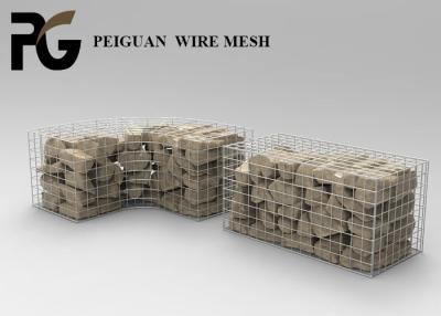 China PVC Coated Gabion Box Wire , 3mm Gabion Wire Mesh Panels for sale