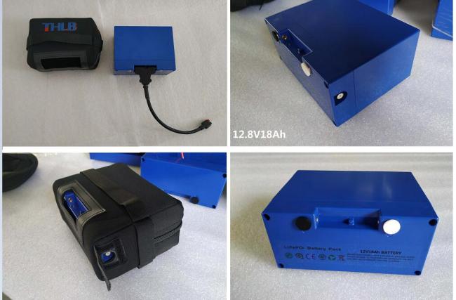 THLB 12.8V Golf Trolley Battery side view