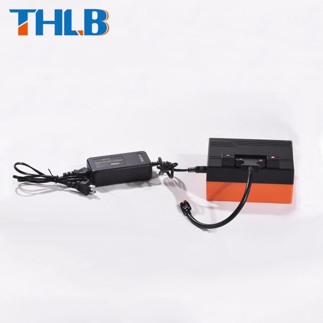 THLB 12.8V Golf Trolley Battery top view
