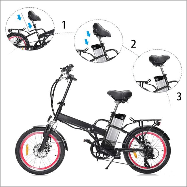 Electric bicycle battery installation