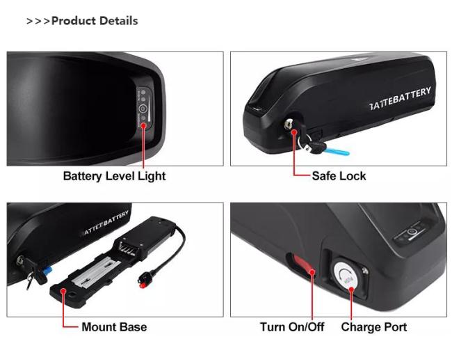 36V 10Ah NCM electric bicycle battery specifications label