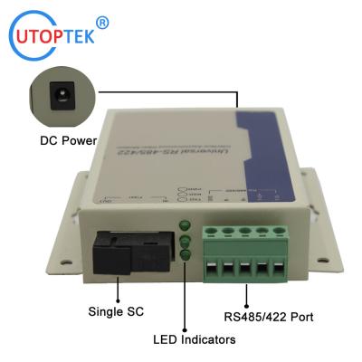 China Serial Rs485/Rs422 over Fiber SM Bidi SC/ST/FC 20km Fiber modem media converter for Contact Closure Alarm System Using for sale
