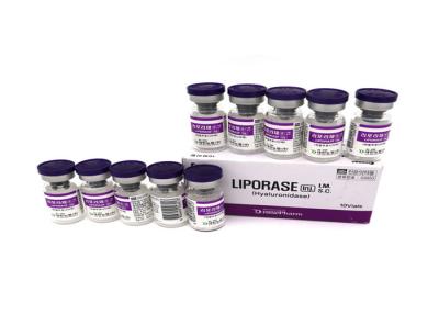China Liporase (Hyaluronidase) 1500iu Lyophilized 1500u x10vials Solution for dissolving HA for sale