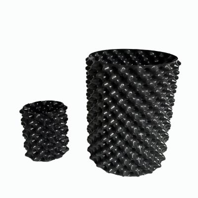 China Round 15cm High Durable 1.5 Gallon Plastic Air Pots 0.7mm PP Air Pruning Pots for sale