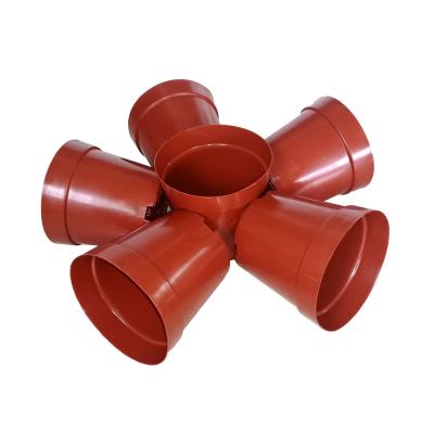 China Red Round Plastic Flower Pots Nursery Pots For Gardening A Pot for sale