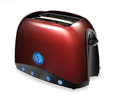 China Defrost Function Wide Slot Toaster 2 Slice Stainless Steel for sale