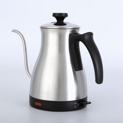 China Home Appliances 1.0L Stainless Steel Electric Kettle Gooseneck Electric Kettle 900W for sale