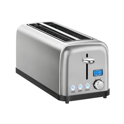 China Kitchen Products 900W Toaster Double Slot Sandwich Pop Up Toaster 120V for sale