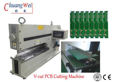 China PCBA Depanel PCB Depaneling Pneumatic Alminum Two Linear Blade Stress-Free PCB Depaneling Machine PLC Conctrol for sale