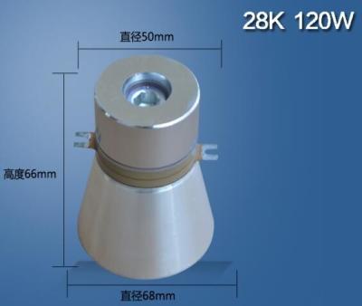 Chine haut décapant de transducteur d'ultrason de puissance d'entrée 120w, transducteur ultrasonique piézoélectrique à vendre