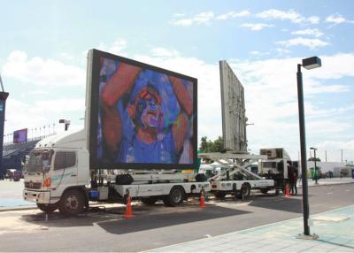 China HD Ultra Brightness Vehicle LED Display Advertising , Truck mobile led screen panel for sale