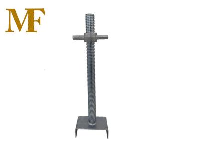 China M32 Scaffold Screw Jack , Scaffold Base Plate Screw Jack Leveling Spindle Legs for sale