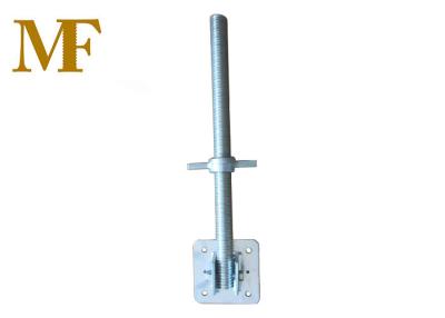 China Zinc Plated Solid Swivel Scaffold Screw Jack Base Construction for sale