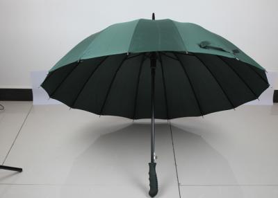China Paraguas abierto del auto compacto a prueba de viento, paraguas verde del golf del llano de la publicidad en venta