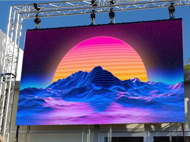 outdoor rental led display front service p3mm