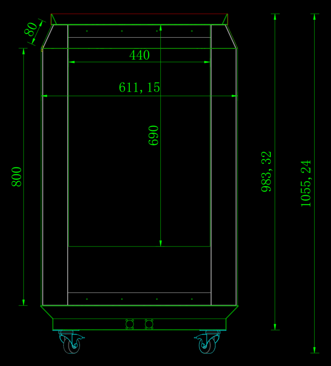 Complete can-shaped LED display unit in commercial setting