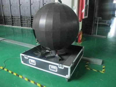 China O diâmetro 1.2m exposição conduzida 360 graus, suspensão/suporte do assoalho conduziu bolas da esfera à venda